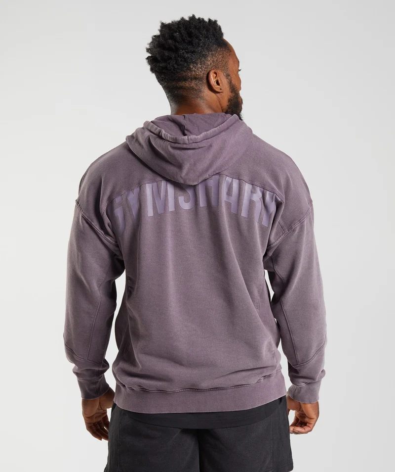 Gymshark Power Washed Hoodie - Musk Lilac