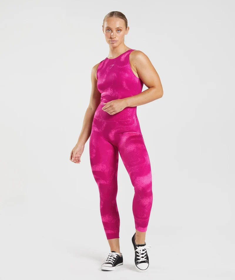 Gymshark GS Power Full Length All In One - Magenta Pink