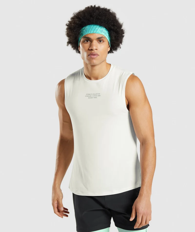 Gymshark Steve Cook Tank - Off White