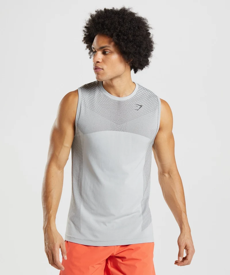 Gymshark Apex Tank - Light Grey/Onyx Grey