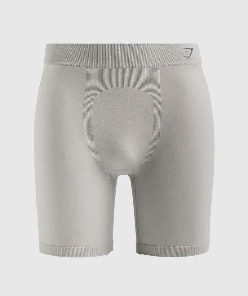 Gymshark Hybrid Boxer - Taupe Grey/Onyx Grey