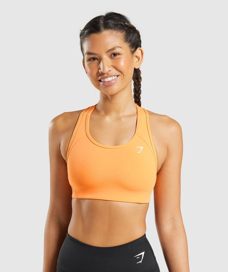 Gymshark Essential Racer Back Sports Bra - Orange