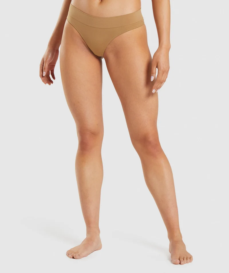 Gymshark Seamless Thong - Golden