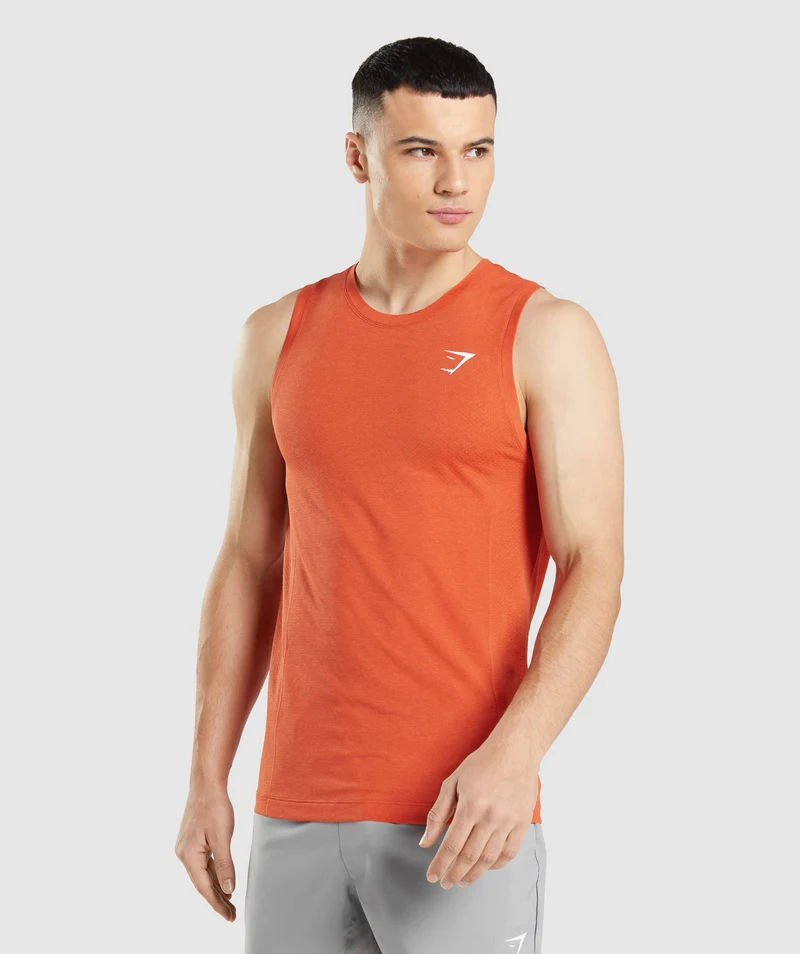 Gymshark Vital Tank - Papaya Orange Marl