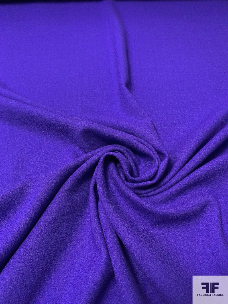 Solid Wool Crepe - Purple