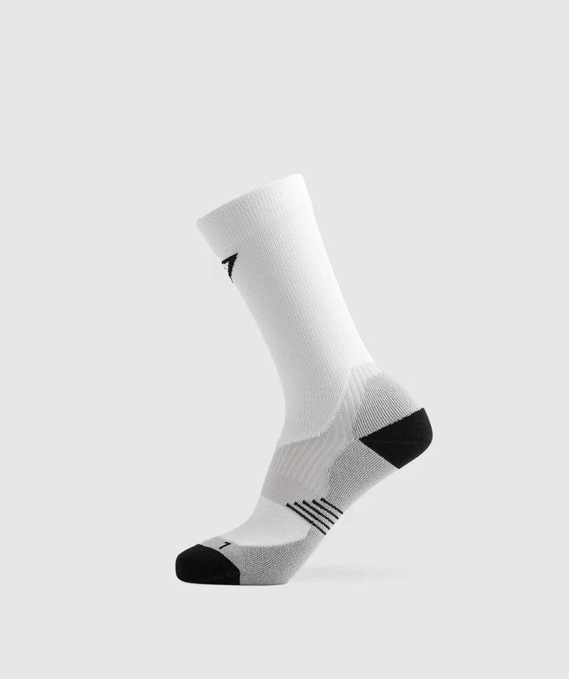 Gymshark Crew Performance Socks - White
