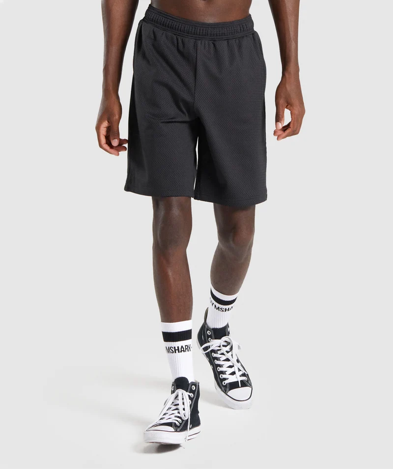 Gymshark Mesh 9" Shorts - Black