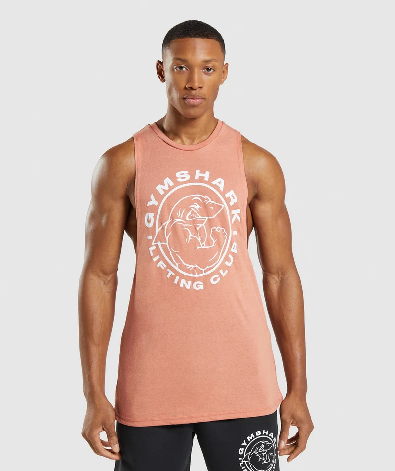 Gymshark Legacy Drop Arm Tank - Nevada Pink