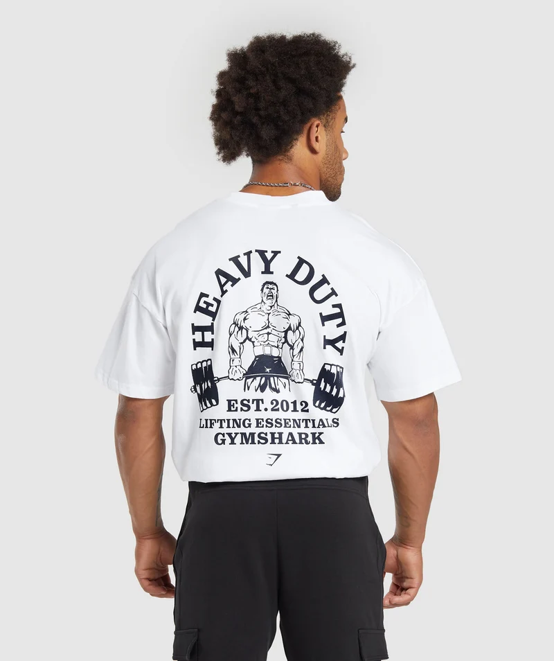 Gymshark Heavy Duty T-Shirt - White