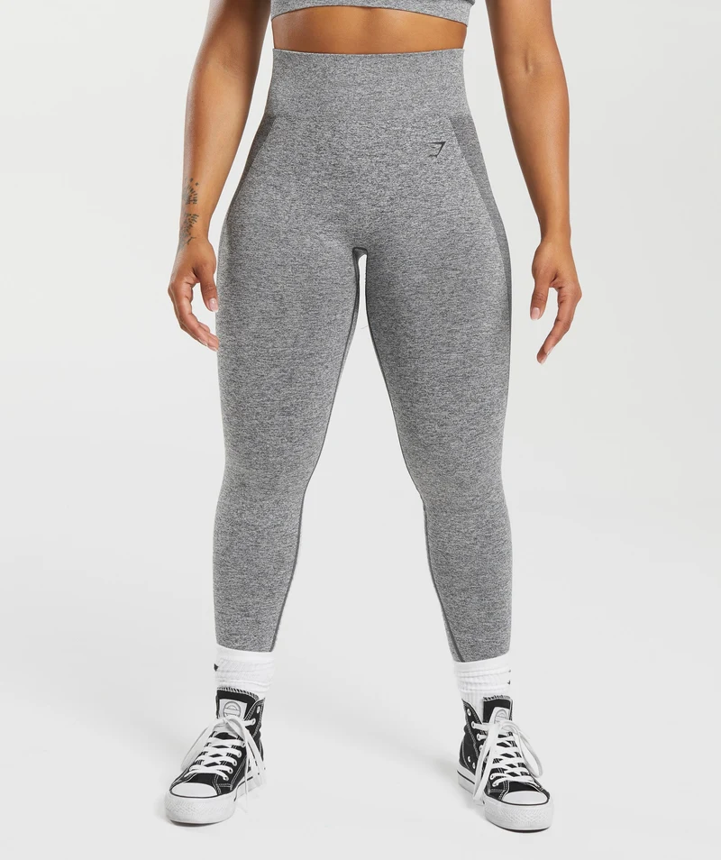 Gymshark Flex High Waisted Leggings - Charcoal Grey Marl