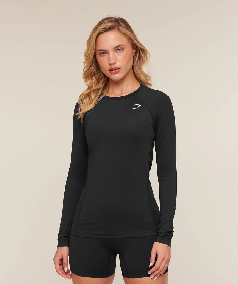 Gymshark Training Baselayer Long Sleeve Top - Black
