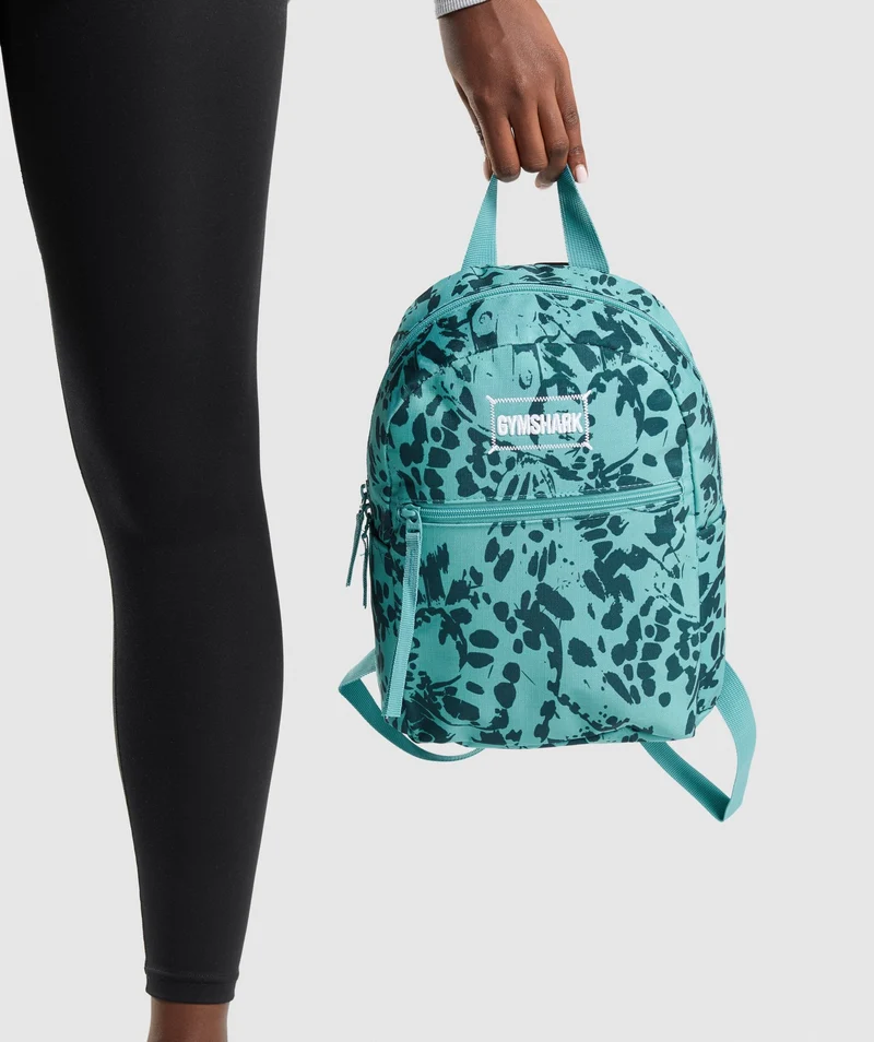 Gymshark Adapt Animal Graphic Mini Lifestyle BackPack - Fauna Teal