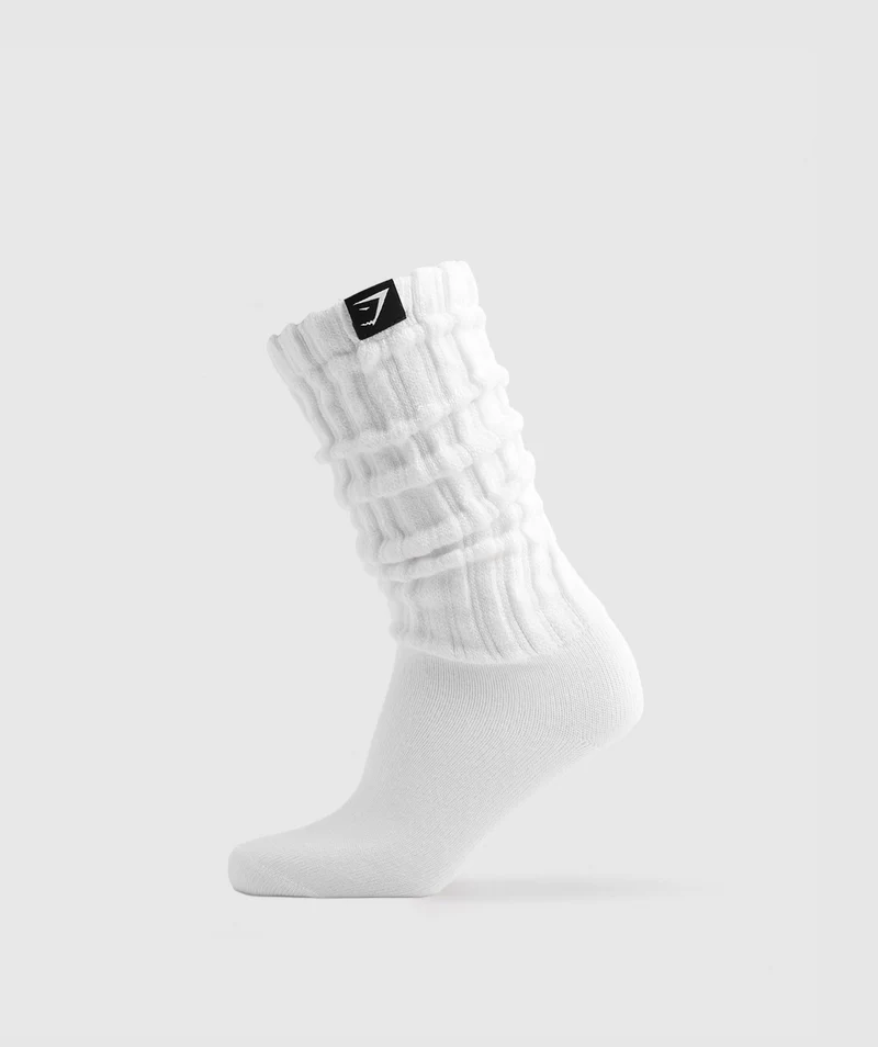 Gymshark Comfy Rest Day Socks 1pk - White