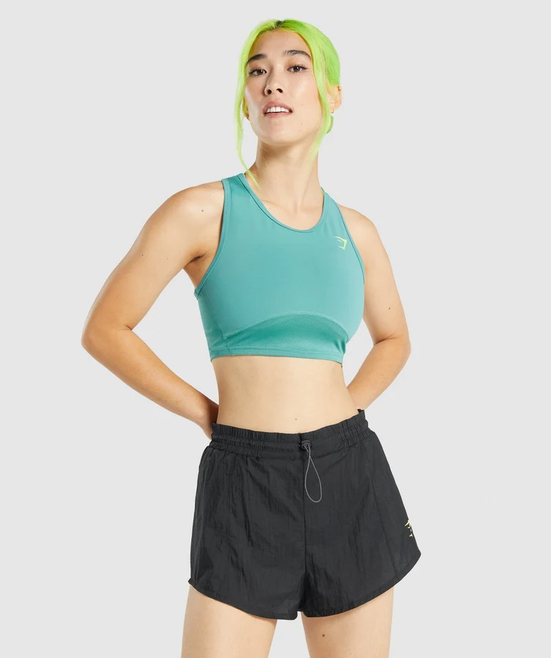 Gymshark Pulse Crop Tank - Teal