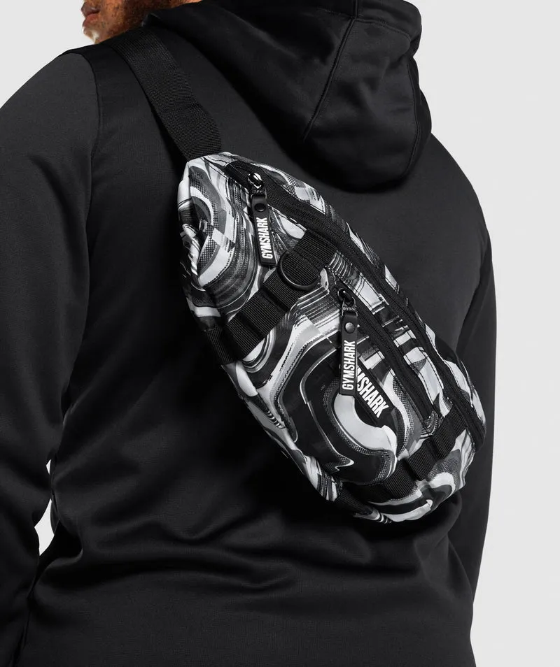 Gymshark Cross Body Bag - Black/White