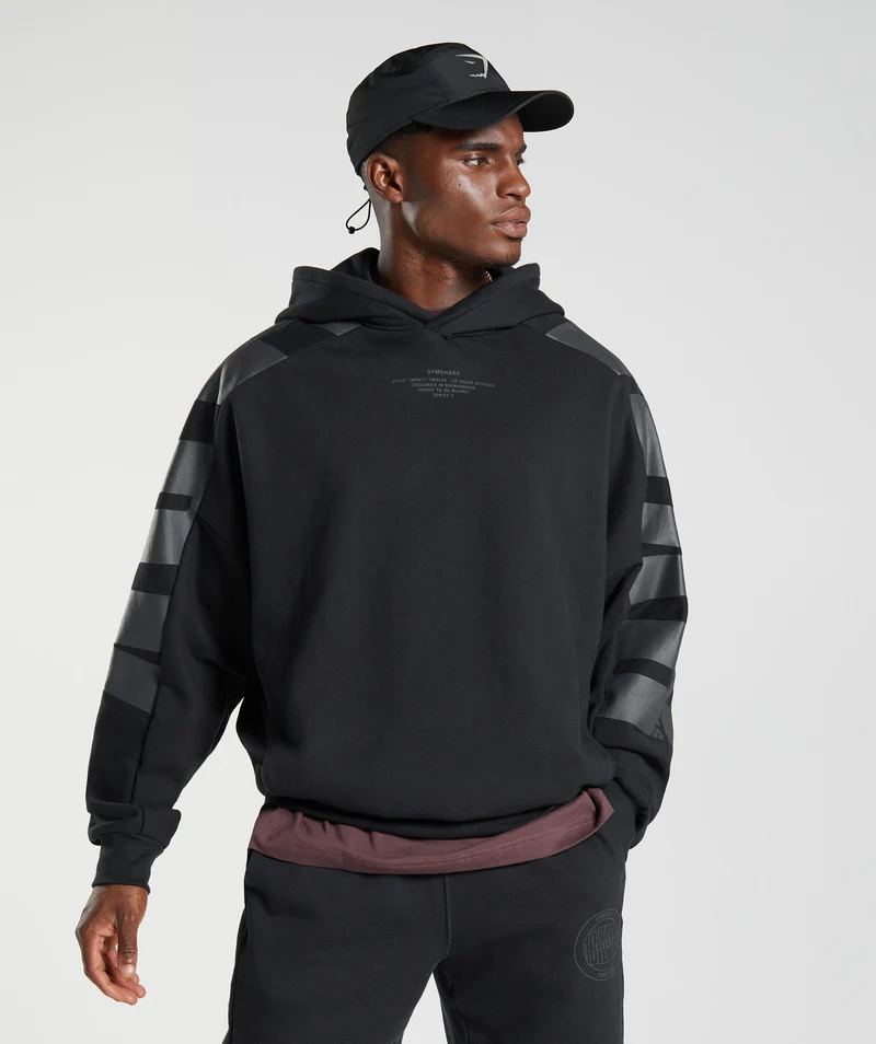 Gymshark GS10 Year Hoodie - Black