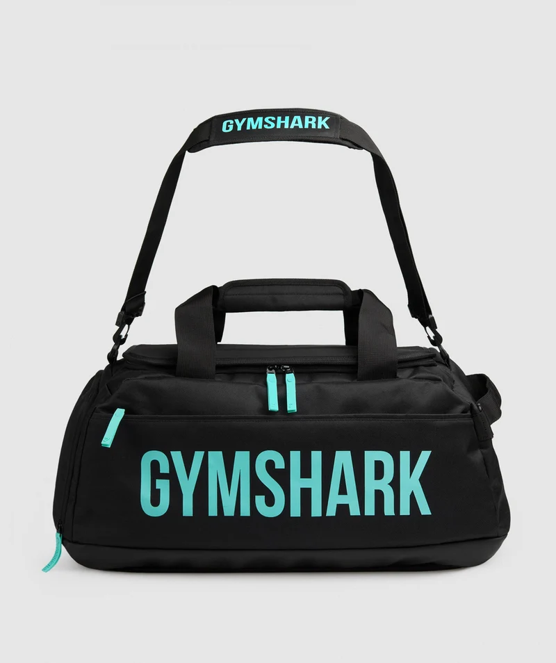 Gymshark Lifting Club Gym Bag - Black/Turquoise