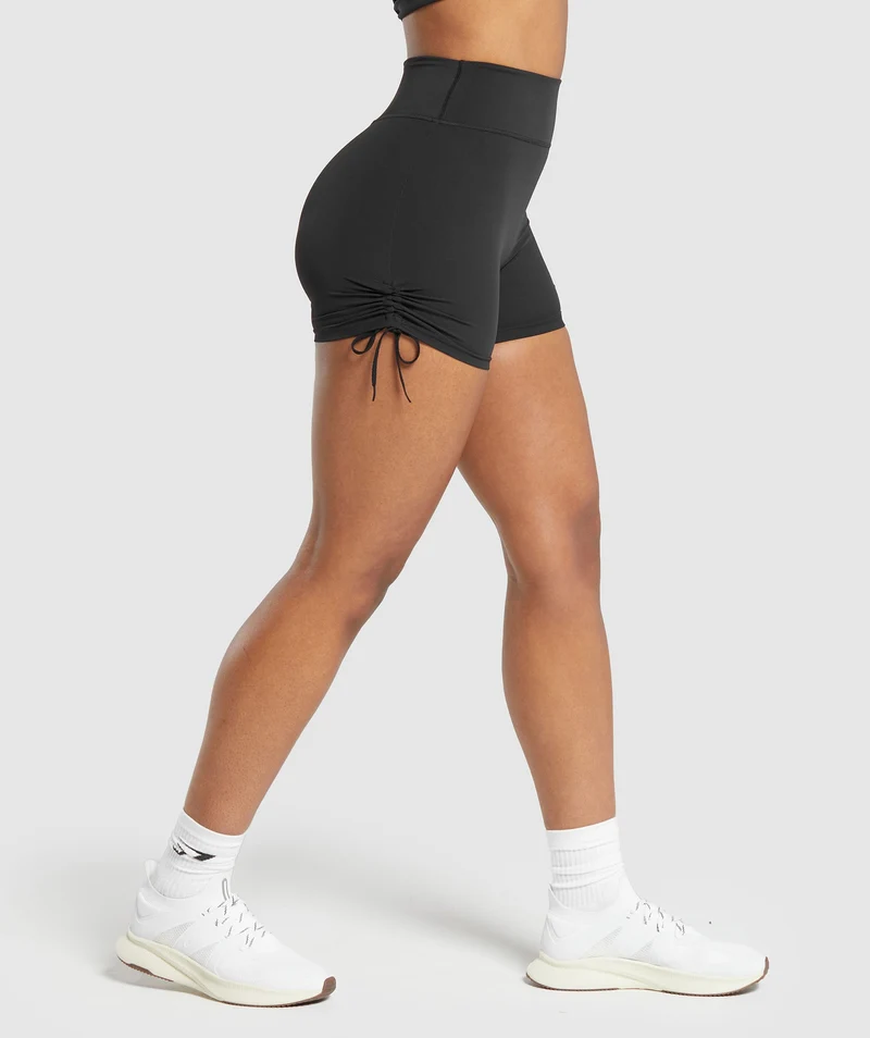 Gymshark Ruche Shorts - Black