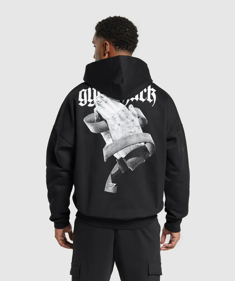 Gymshark Prayer Hands Hoodie - Black