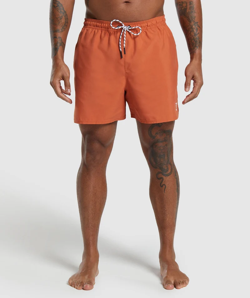 Gymshark 5" Swim Shorts - Muted Orange