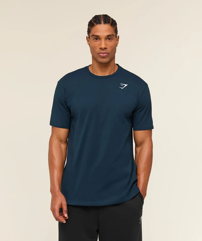 Gymshark Crest T-Shirt - Navy