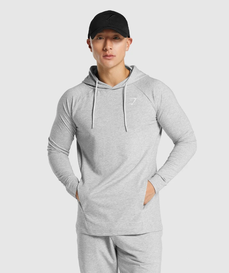 Gymshark Critical Hoodie - Light Grey Core Marl