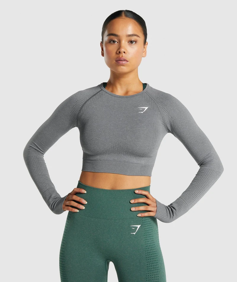 Gymshark Vital Crop Top - Grey