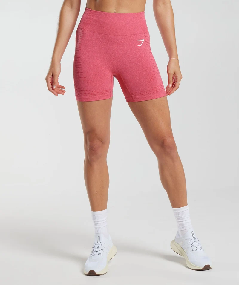 Gymshark Vital Seamless Shorts - Bright Fuchsia Marl