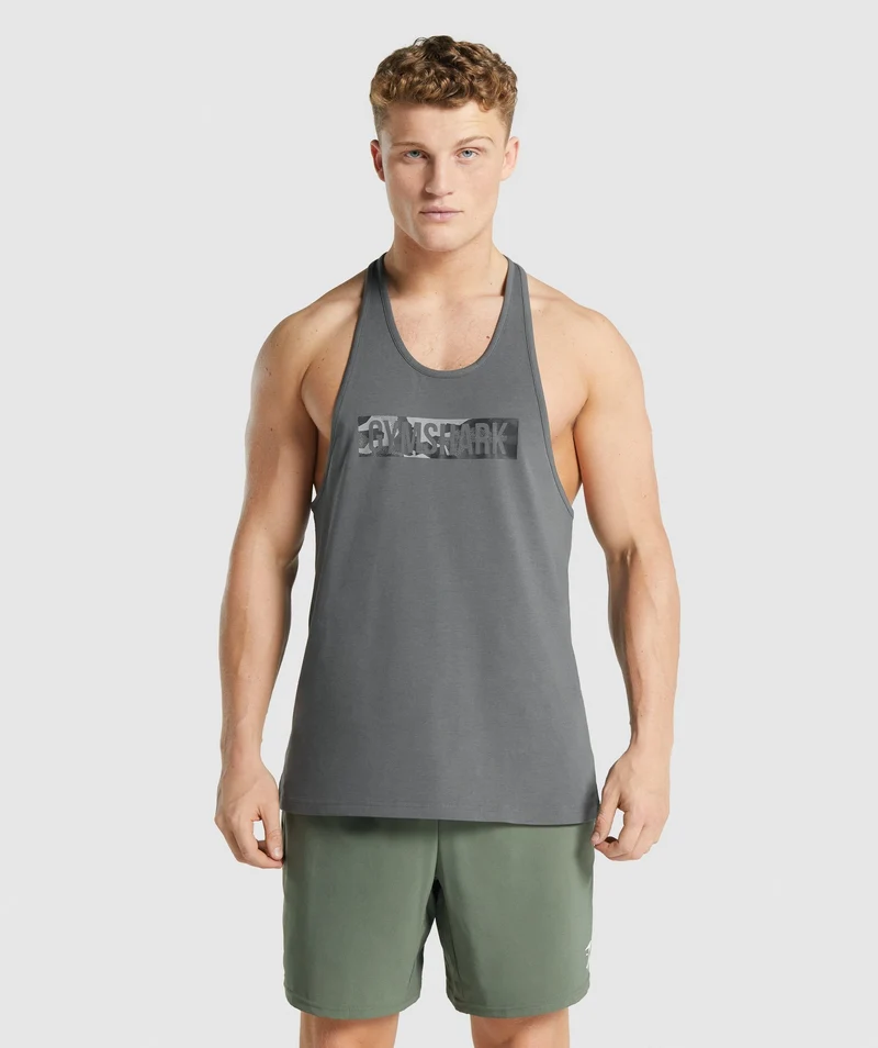 Gymshark Block Infill Stringer - Charcoal