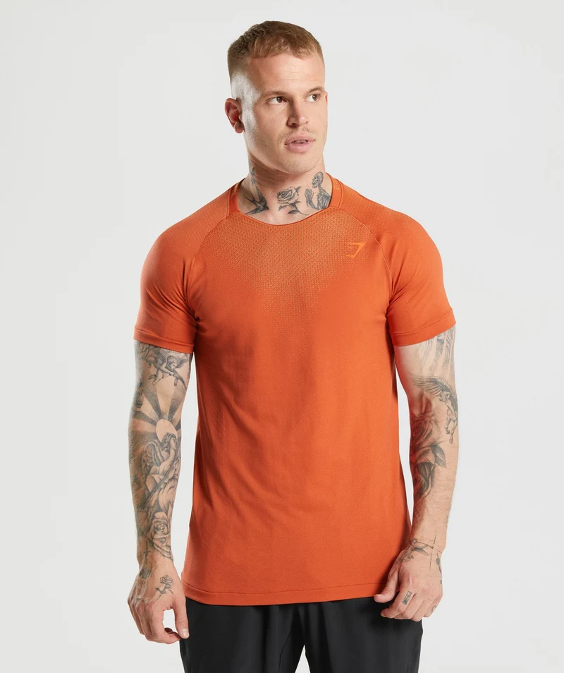 Gymshark Apex Contrast T-Shirt - Red