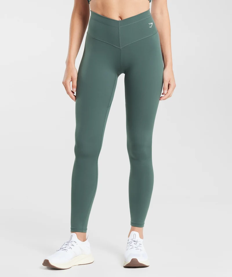 Gymshark Training V Waistband Leggings - Slate Teal