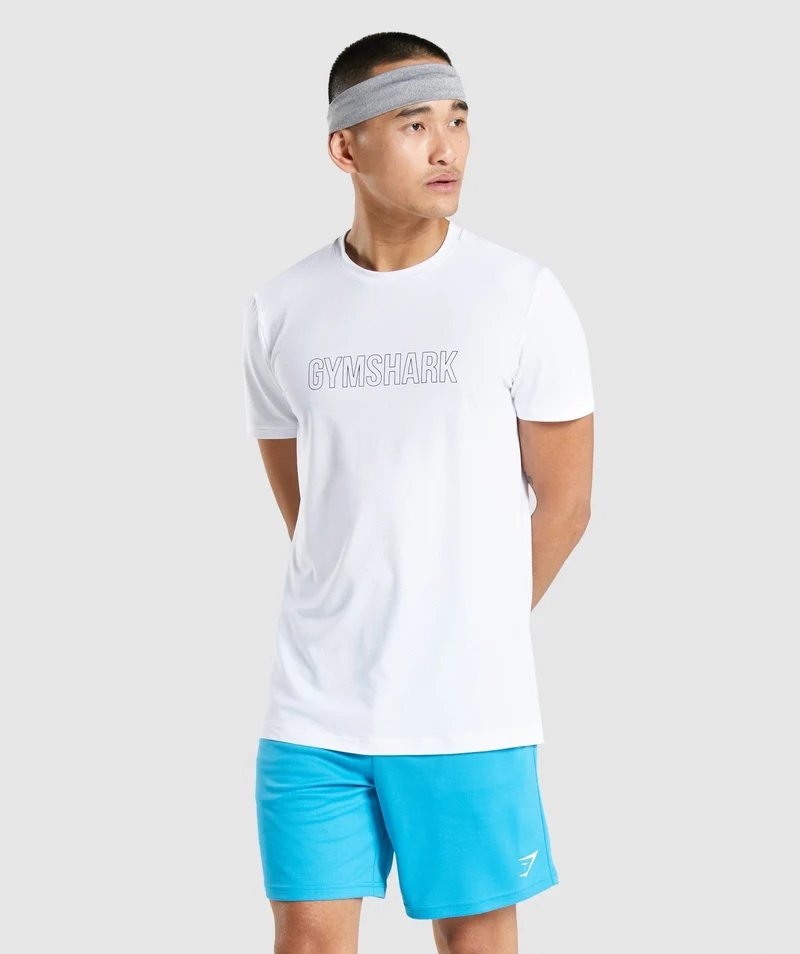 Gymshark Arrival Graphic T-Shirt - White
