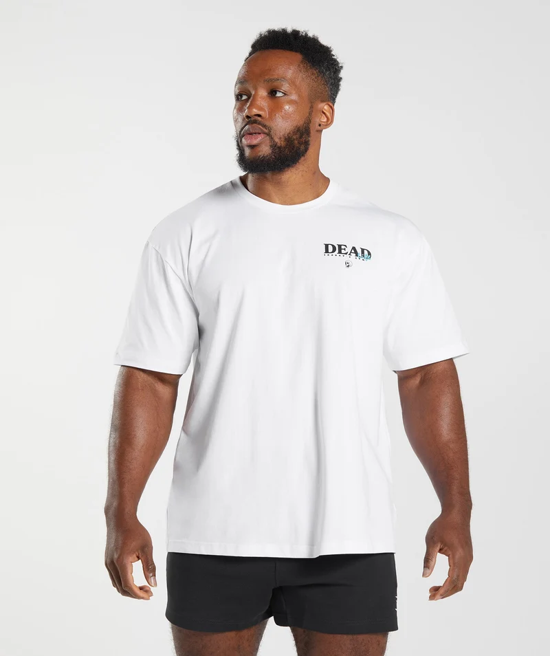 Gymshark Dead Lift T-Shirt - White