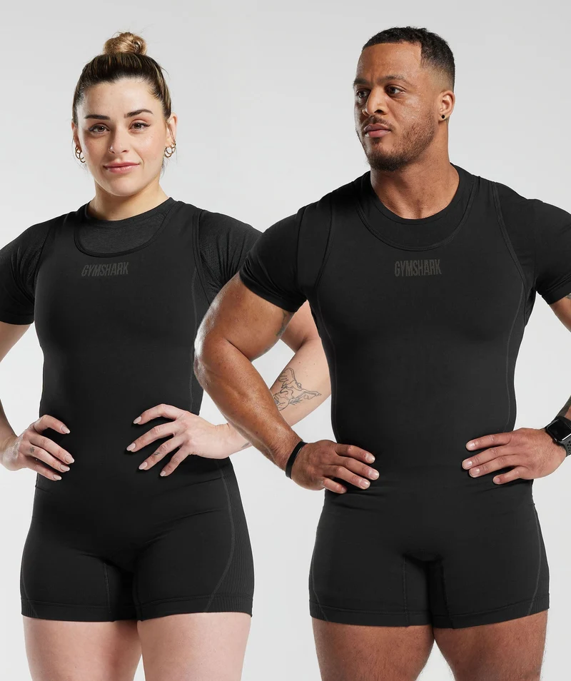 Gymshark Seamless Singlet - Black/Charcoal Grey
