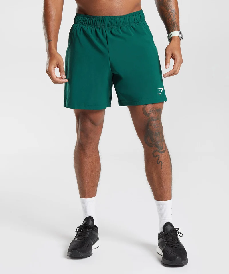 Gymshark Sport 7" Shorts - Woodland Green/Hoya Green