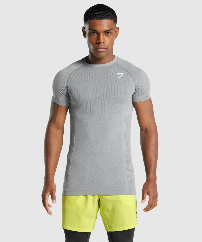 Gymshark Vital Light T-Shirt - Charcoal Marl