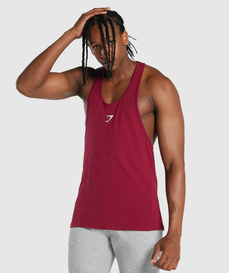 Gymshark Critical 2.0 Stringer - Burgundy