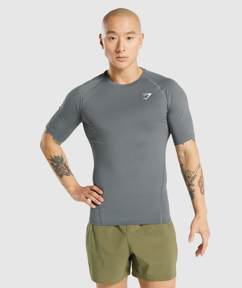 Gymshark Element Baselayer T-Shirt - Charcoal