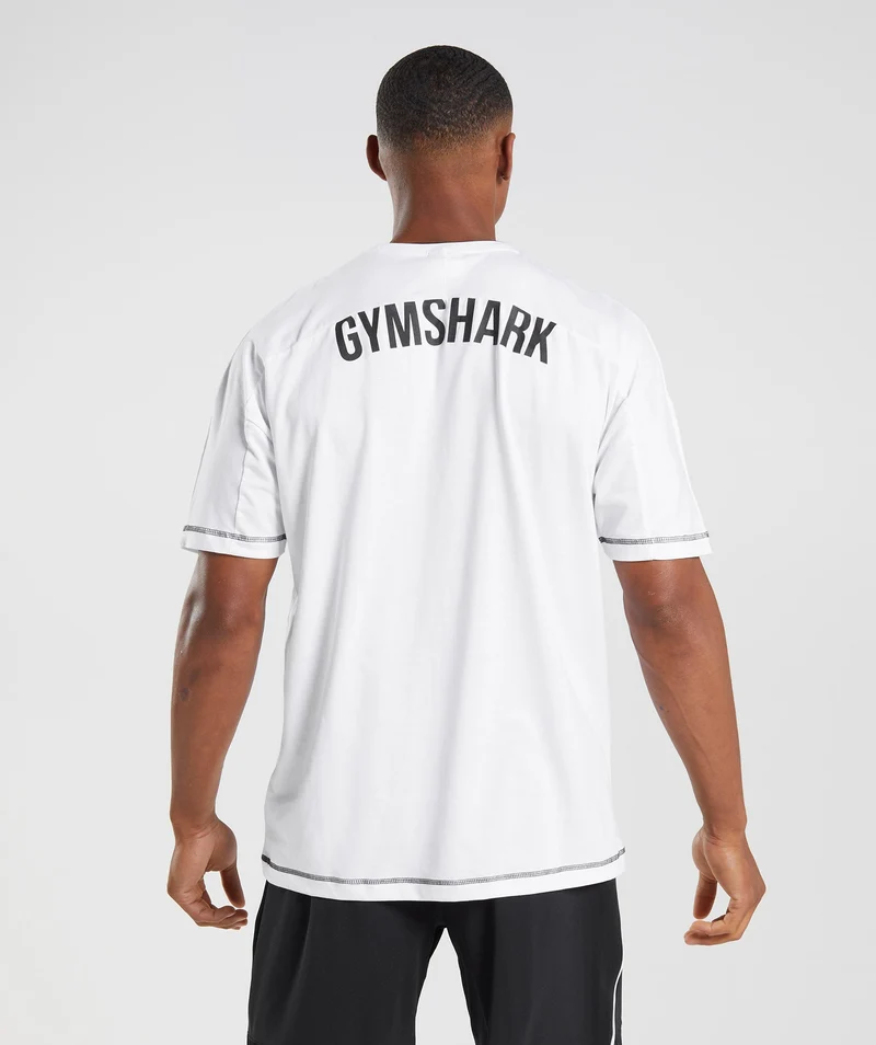 Gymshark Recess T-Shirt - White/Black