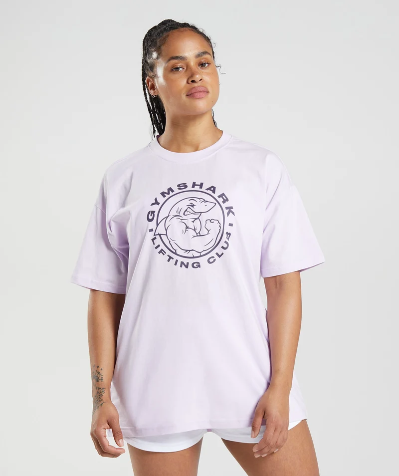 Gymshark Legacy Oversized T-Shirt - Faded Lilac