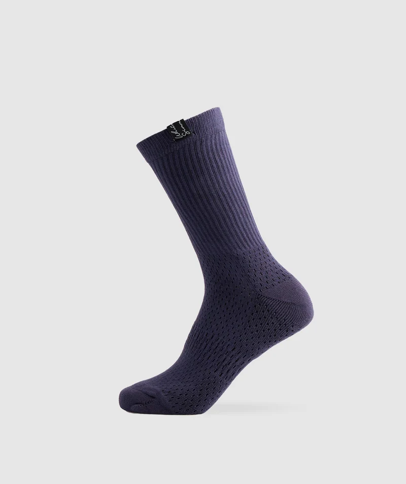 Gymshark Whitney Tab Crew Socks 1pk - Indigo Navy