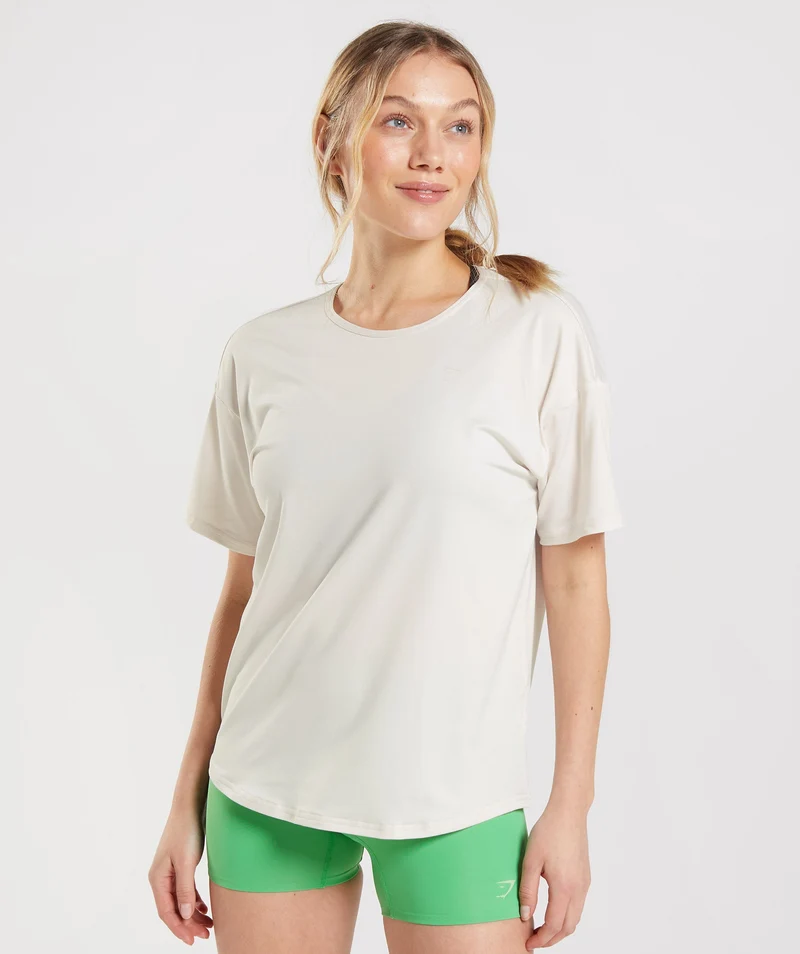 Gymshark Studio T-Shirt - Coconut White
