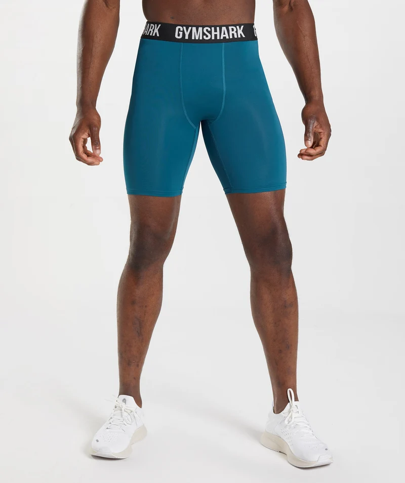 Gymshark Element Baselayer Shorts - Atlantic Blue