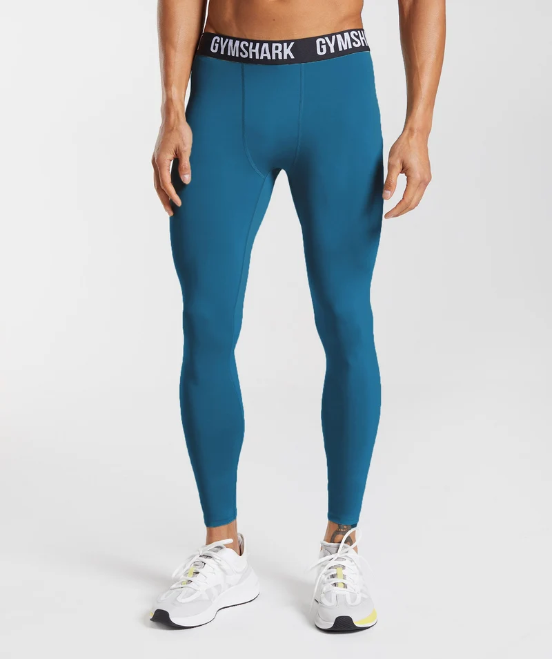 Gymshark Element Baselayer Leggings - Atlantic Blue