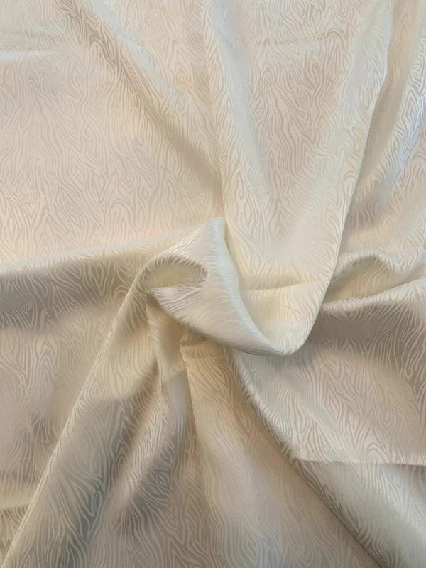 Animal-Like Abstract Silk Jacquard - Ivory