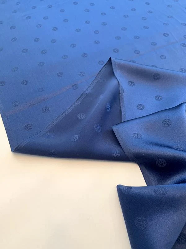 Zac Posen Monogram Z Silk Jacquard - Soothing Blue