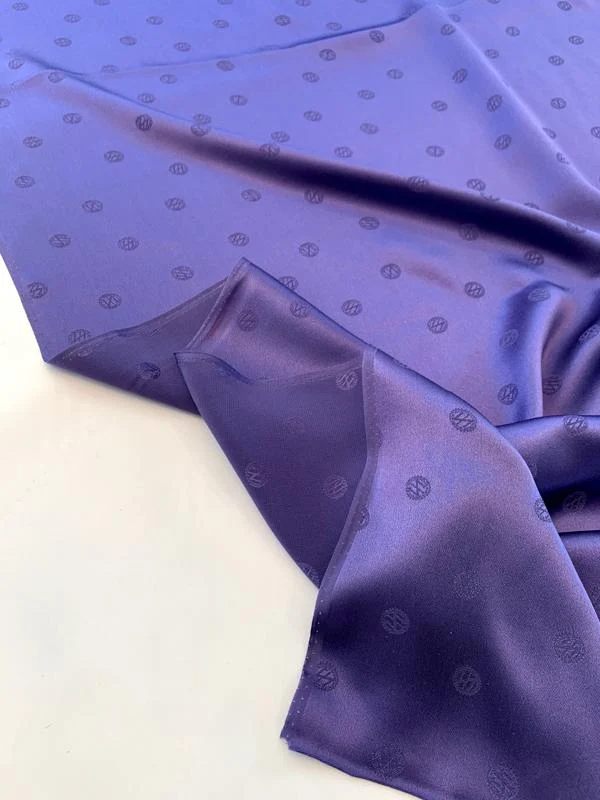 Zac Posen Monogram Z Silk Jacquard - Purple