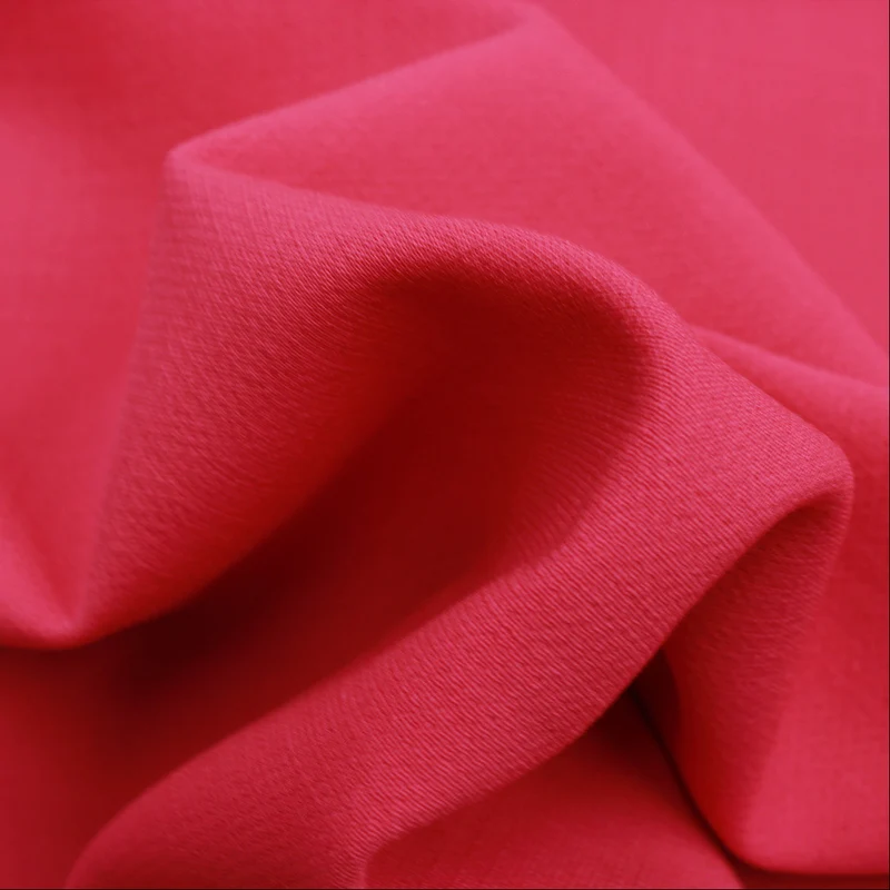 Double-Faced Wool Crepe - Deep Pink