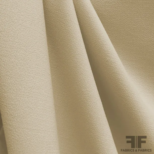 Italian Double Faced Wool Crepe - Sand