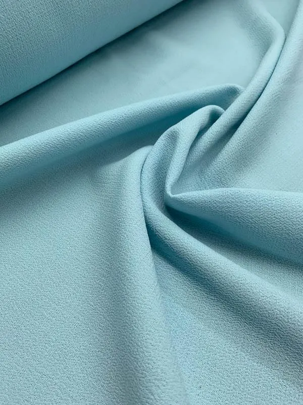 Italian Quality Double Wool Crepe - Powder Blue